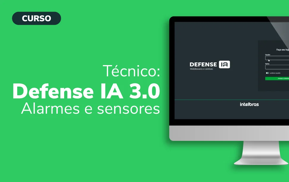 T�cnico: Defense IA 3.0 � alarmes e sensores