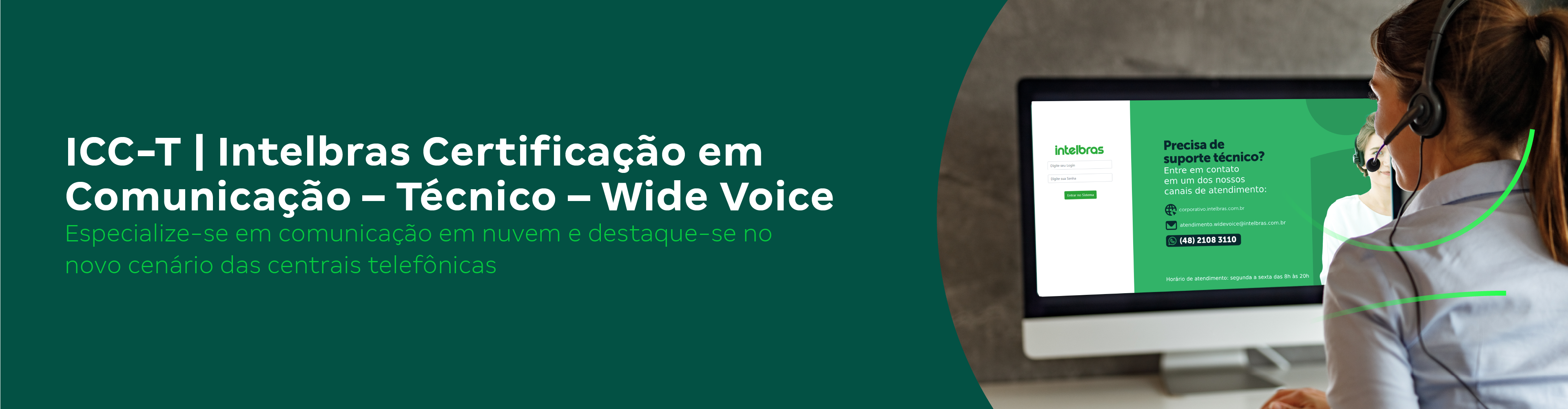 Banner ICC-T Wide Voice � Intelbras