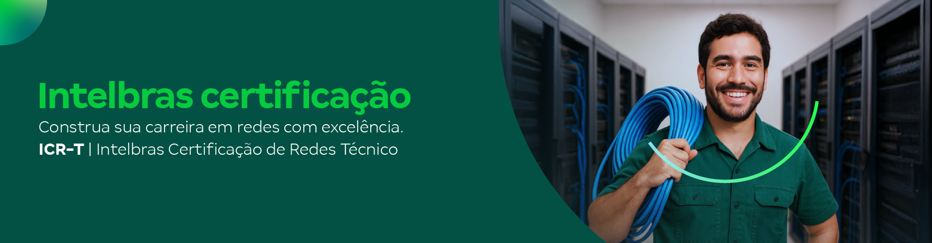 Banner ICR-T Cabeamento Estruturado � Intelbras