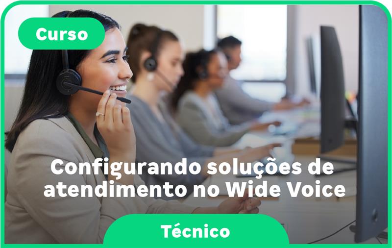 Configurando solu��es de atendimento no Wide Voice